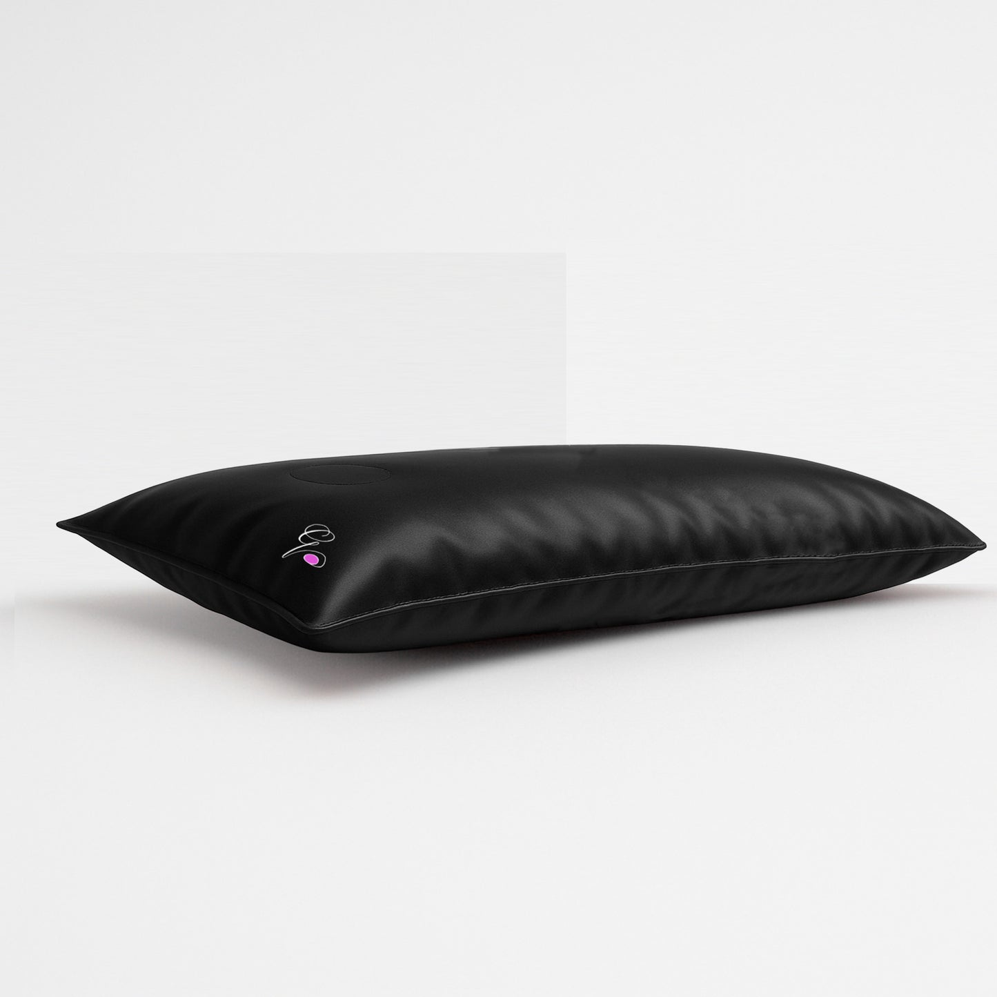 Pillowsforeplay Bolero- Photographed from a lower angle showing its depth #variant:slip-color-black-satin-slip