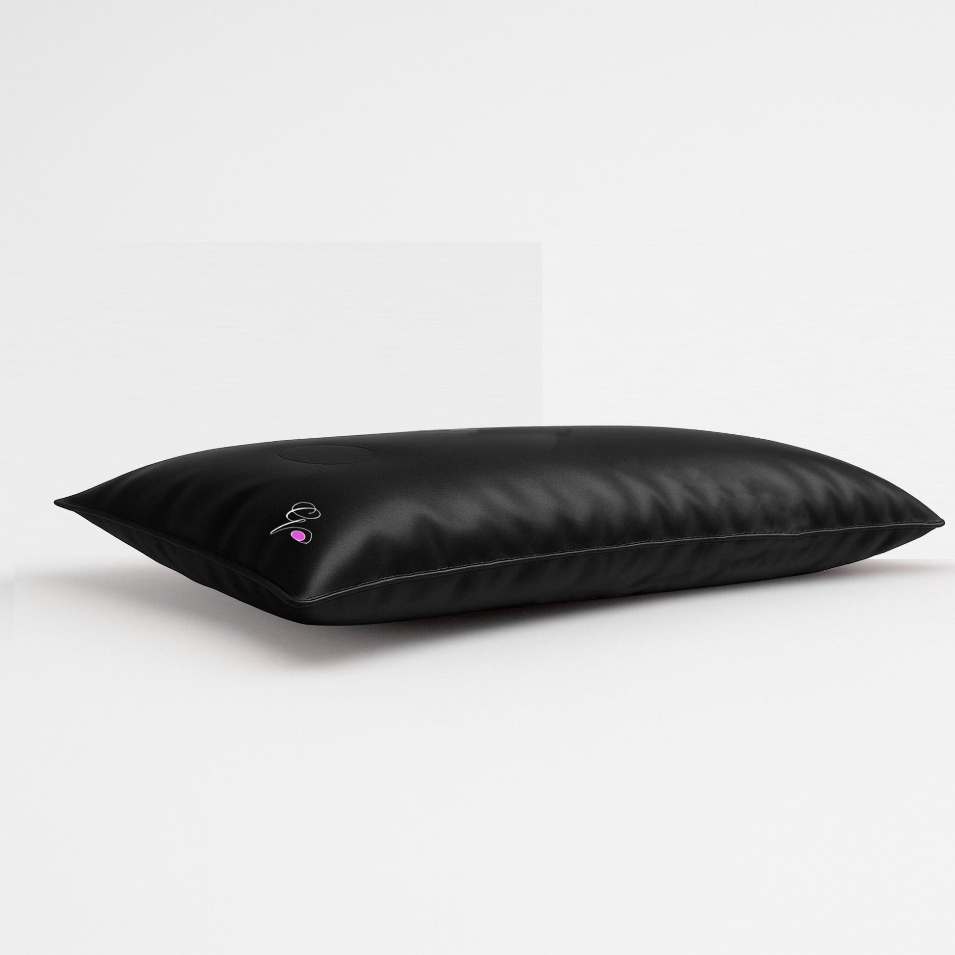 Pillowsforeplay Bolero- Photographed from a lower angle showing its depth #variant:slip-color-black-satin-slip