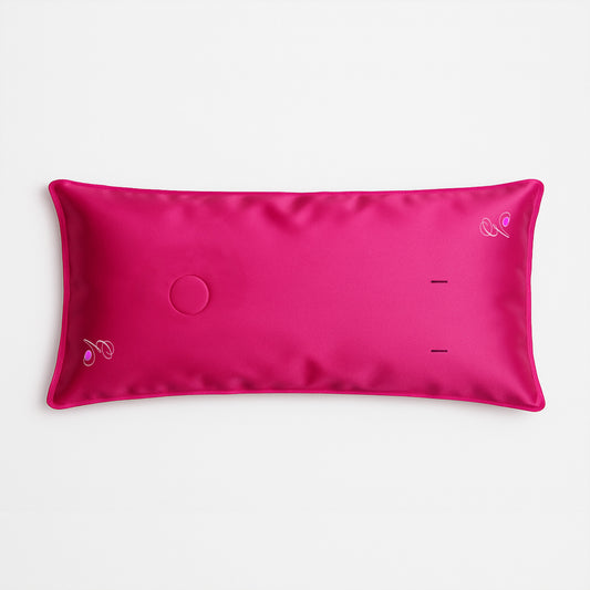 Pillowsforeplay Bolero- Top Down View #variant:slip-color-pink-satin-slip