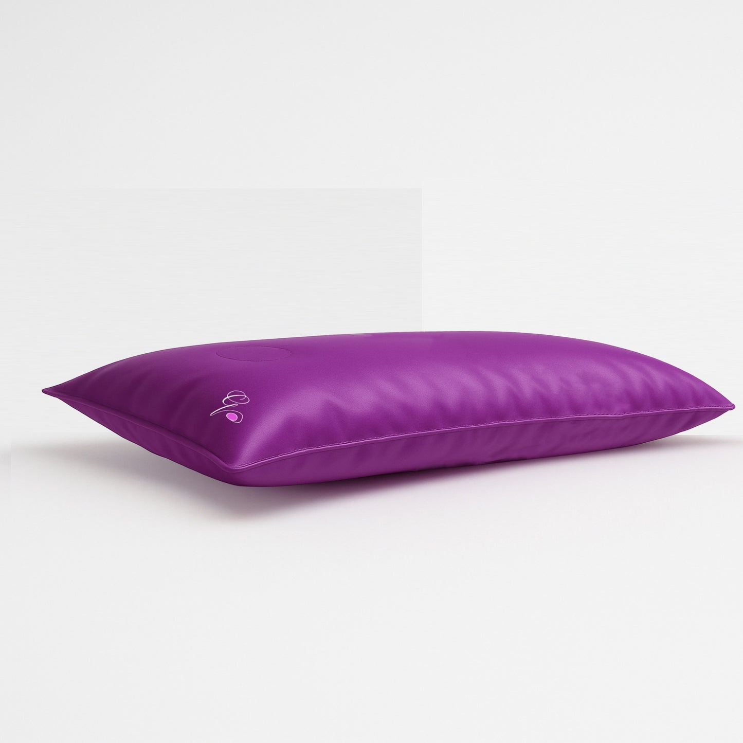 Pillowsforeplay Bolero- Photographed from a lower angle showing its depth #variant:slip-color-pink-satin-slip