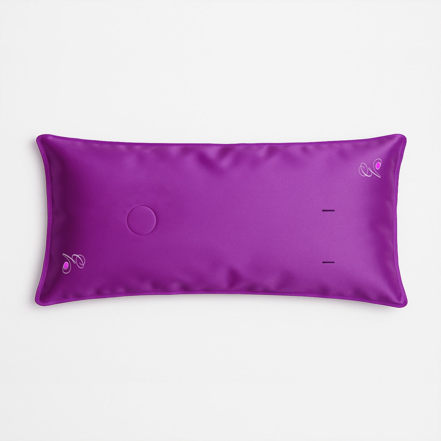 Pillowsforeplay Bolero- Top Down View #variant:slip-color-purple-satin-slip