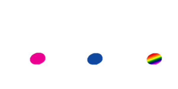 3 elegant black cursive G's with a colored circles
