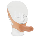 The Accommodator Face Strap On Dildo Flesh