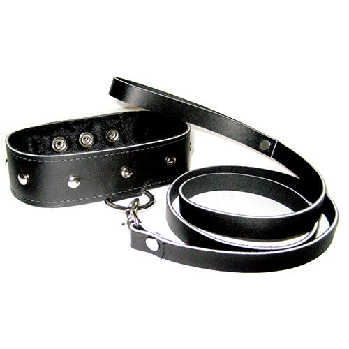 SportSheets Leather Leash And Collar